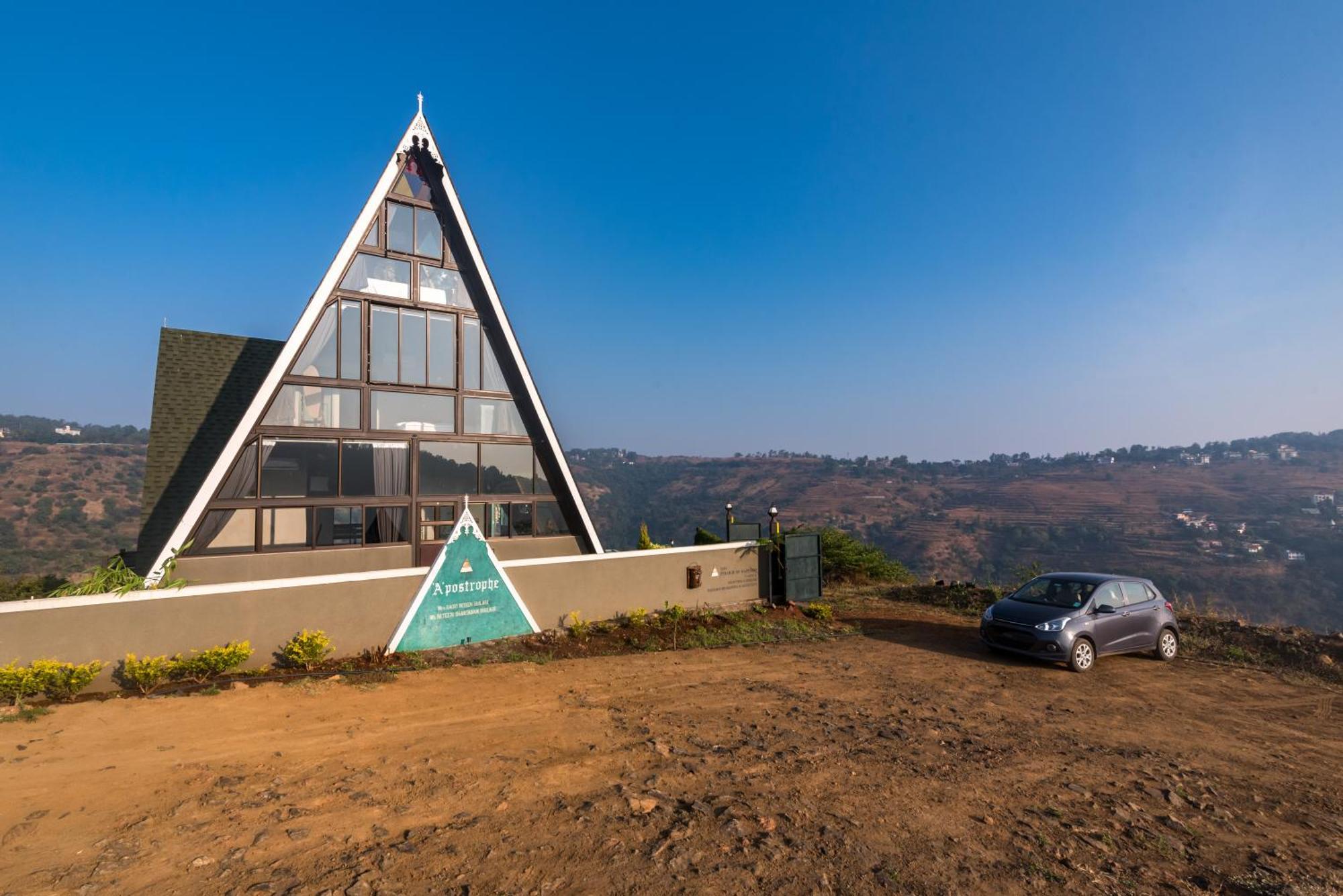 Saffronstays A Vantage, Panchgani - A Pyramid Shaped Unique Luxury Villa With Infinity Valley Views Eksteriør bilde
